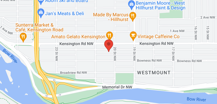 map of 2113 Westmount Road NW